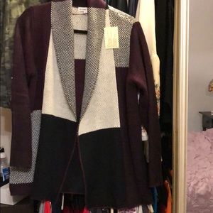 🔥Cardigan, Plum & Black